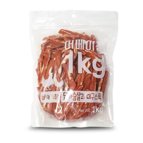 펫레터 실속형 어메이징 치킨&대구스틱 1kg